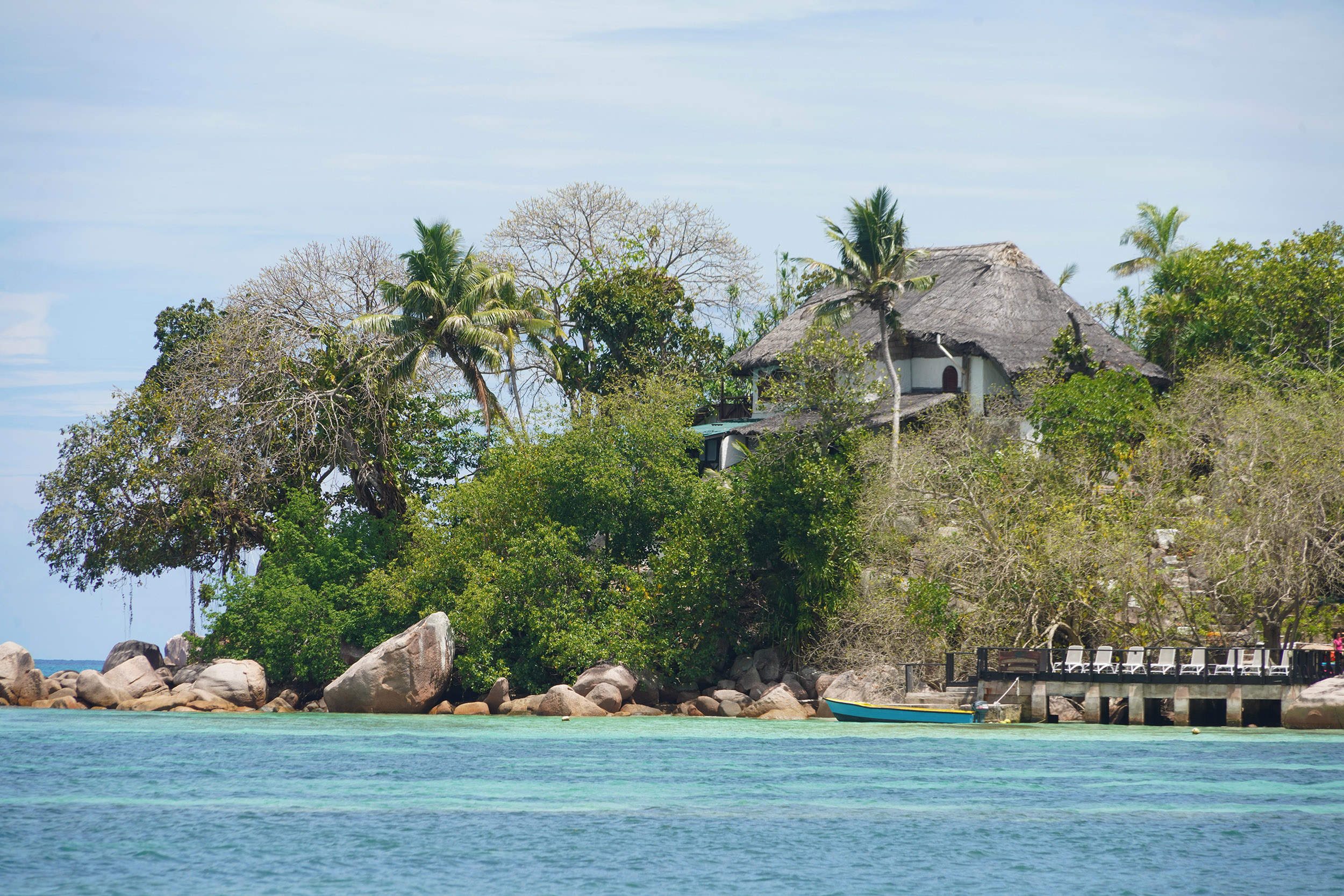 Anse Volbert ou Côte d'or de l'ile Praslin des Seychelles