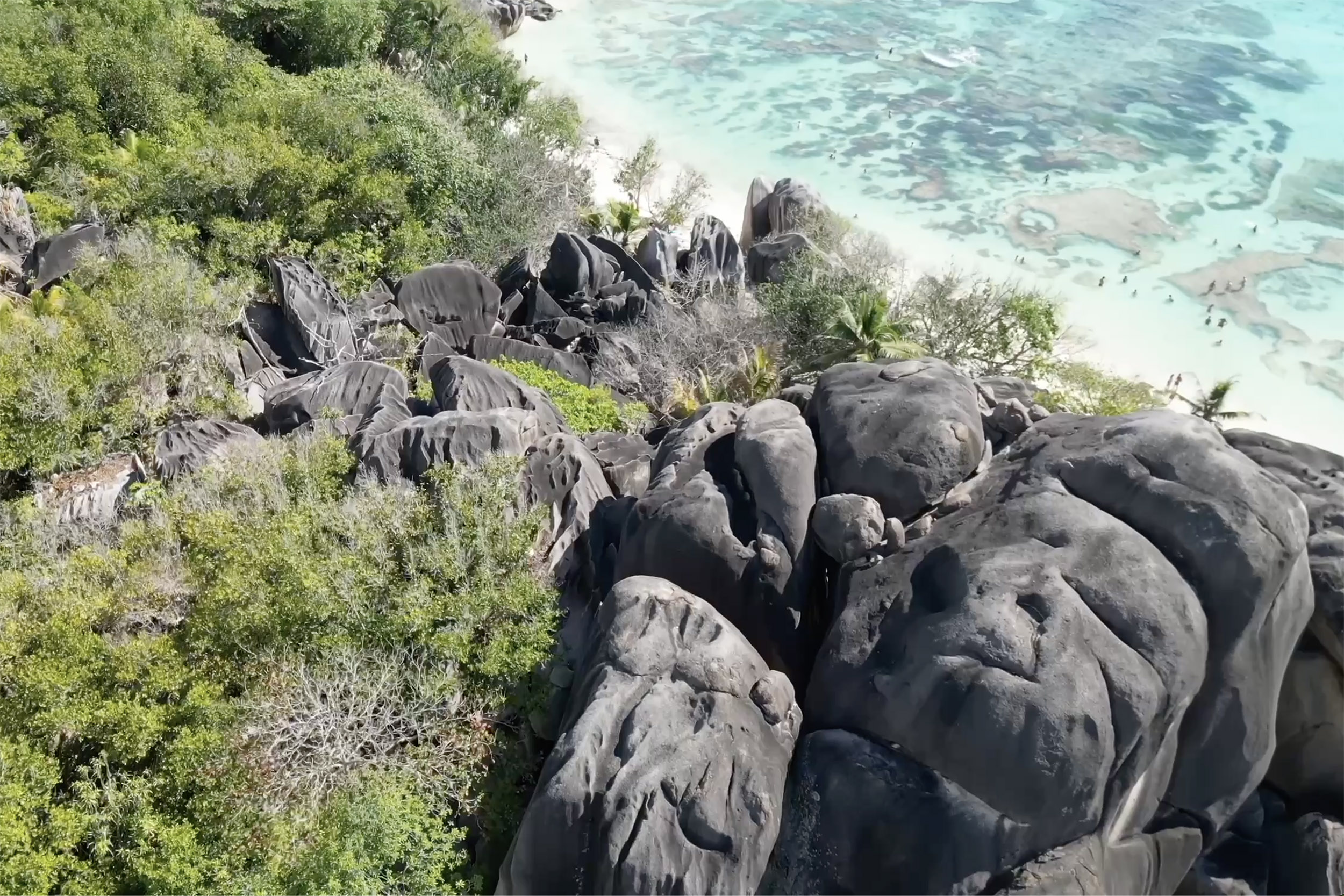 Anse Côte d'Argent de La Digue aux Seychelles