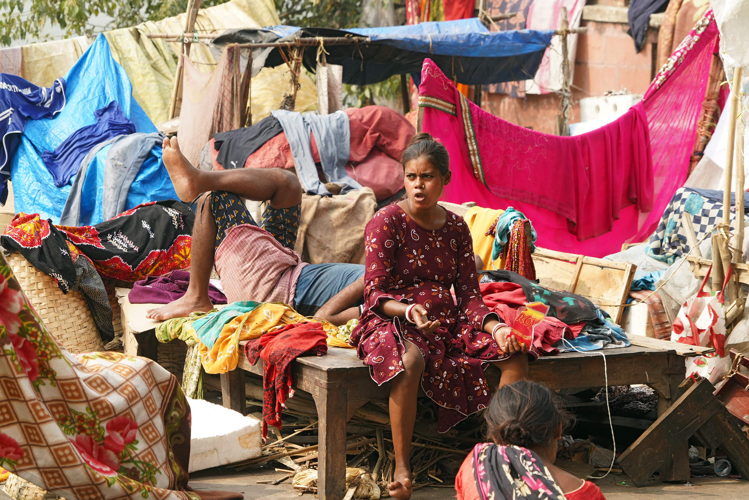 Le marché aux fleurs de Mallick Ghat à Kolkata