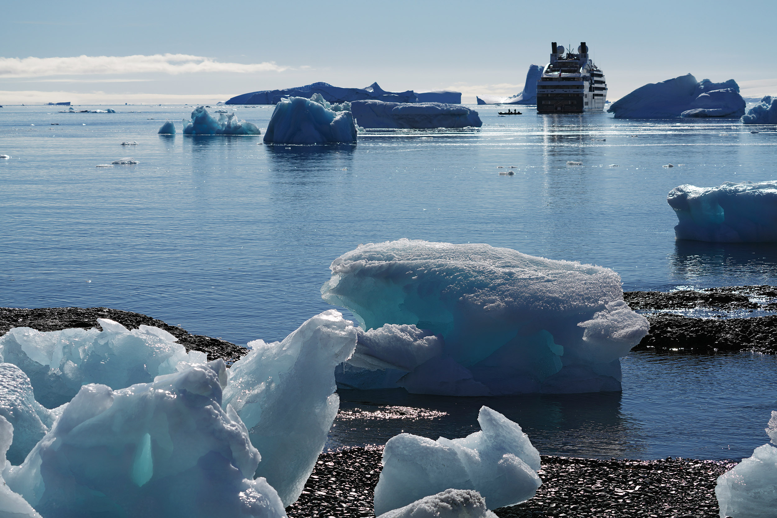L'Austral  au mouillage