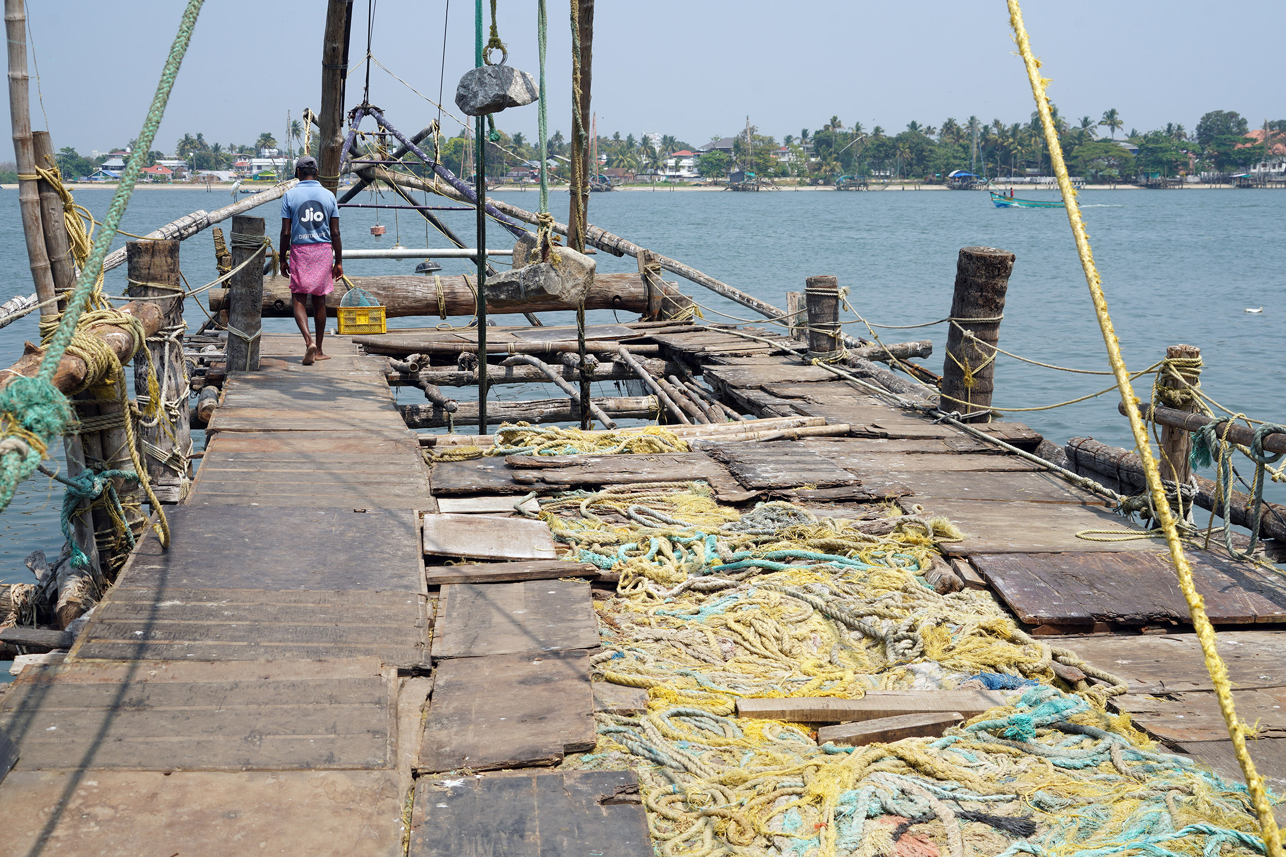 Sur le port de Cochin - Kérala