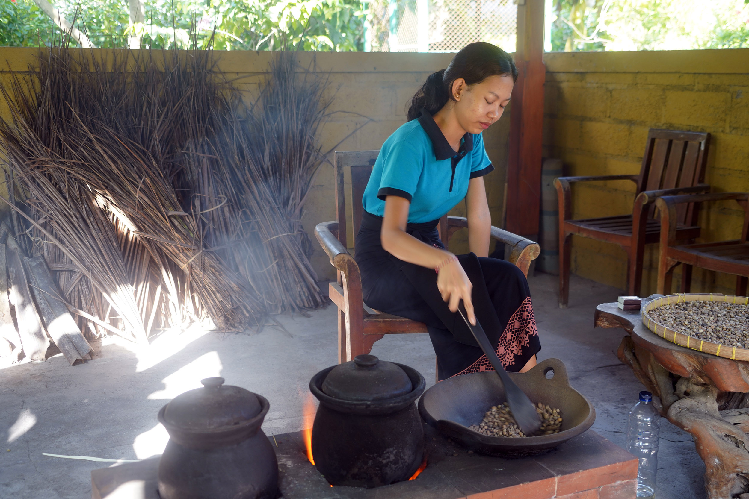 On nous prépare le café