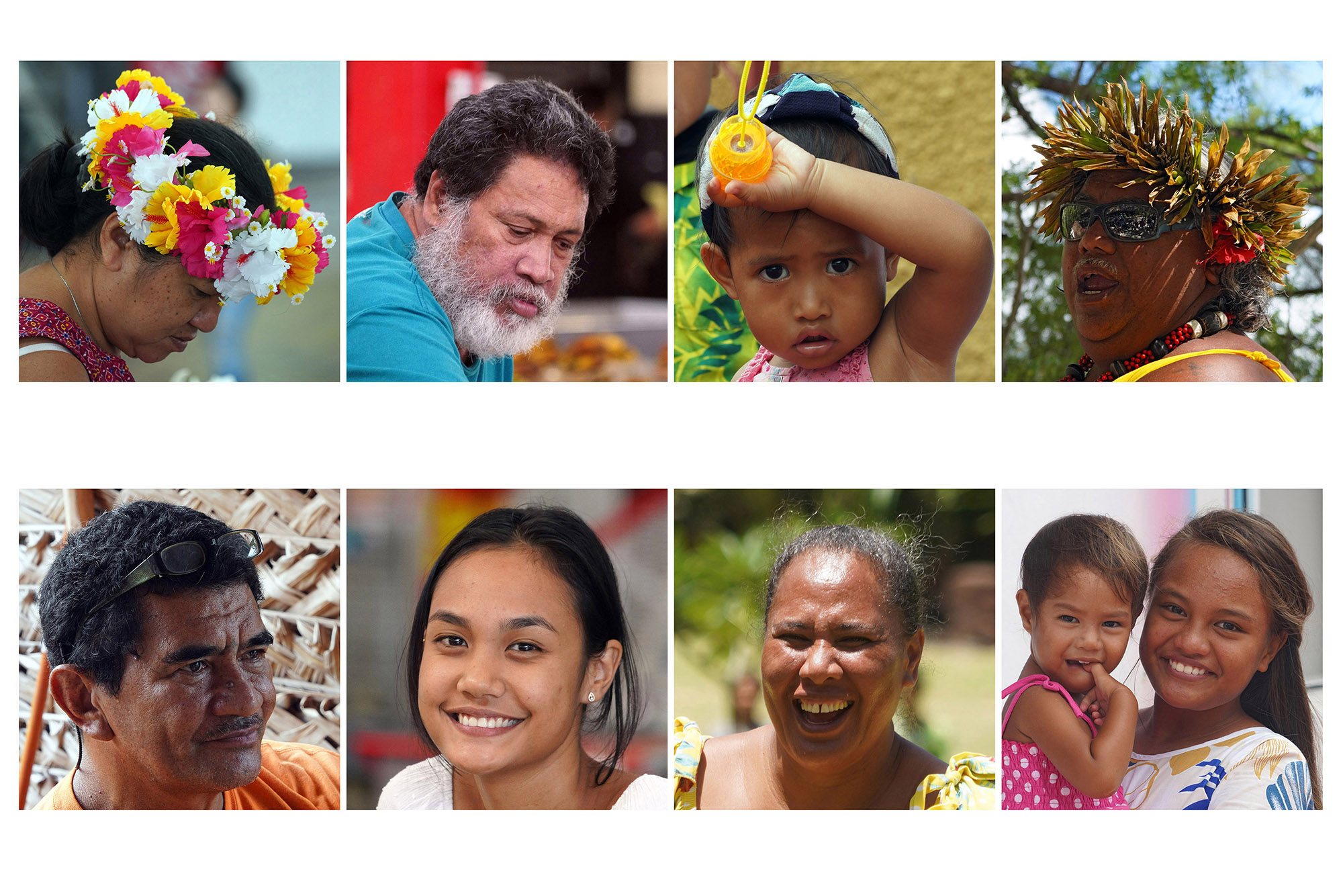 Visages et sourires des Polynésiens