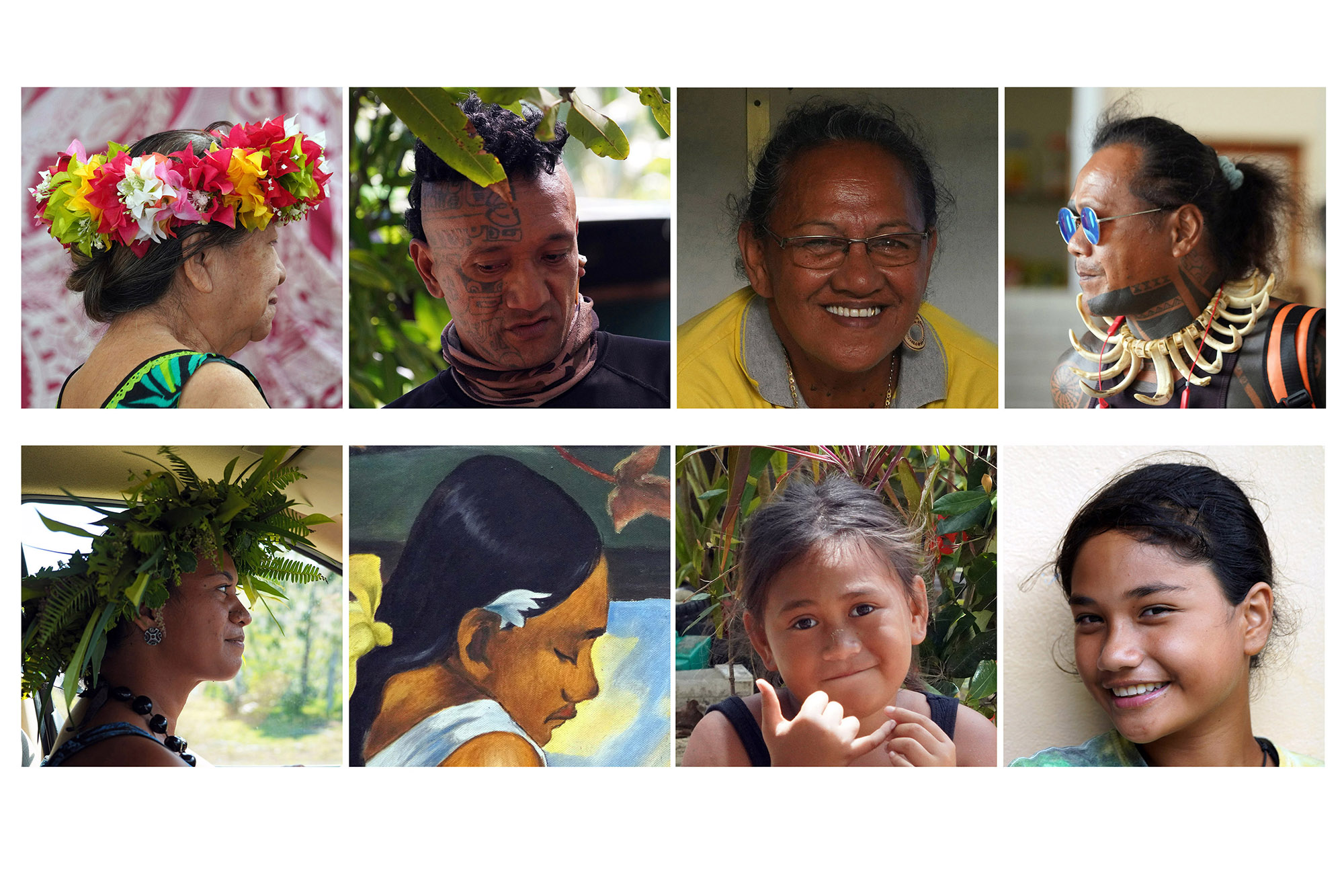 Visages et sourires des Polynésiens