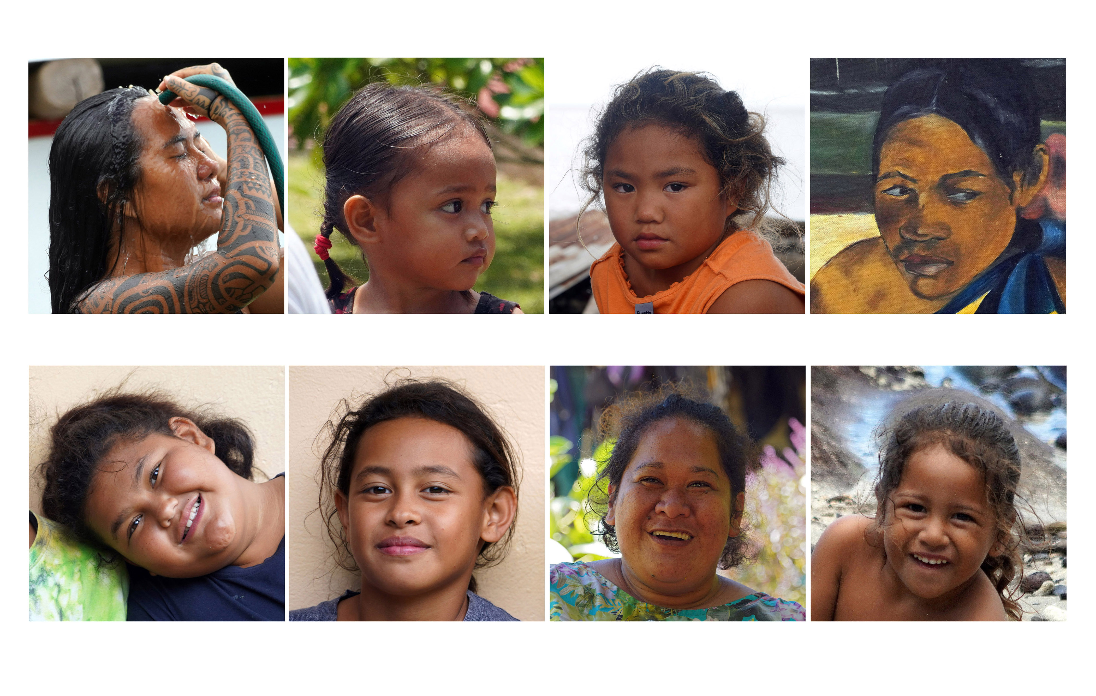 Visages et sourires des Polynésiens