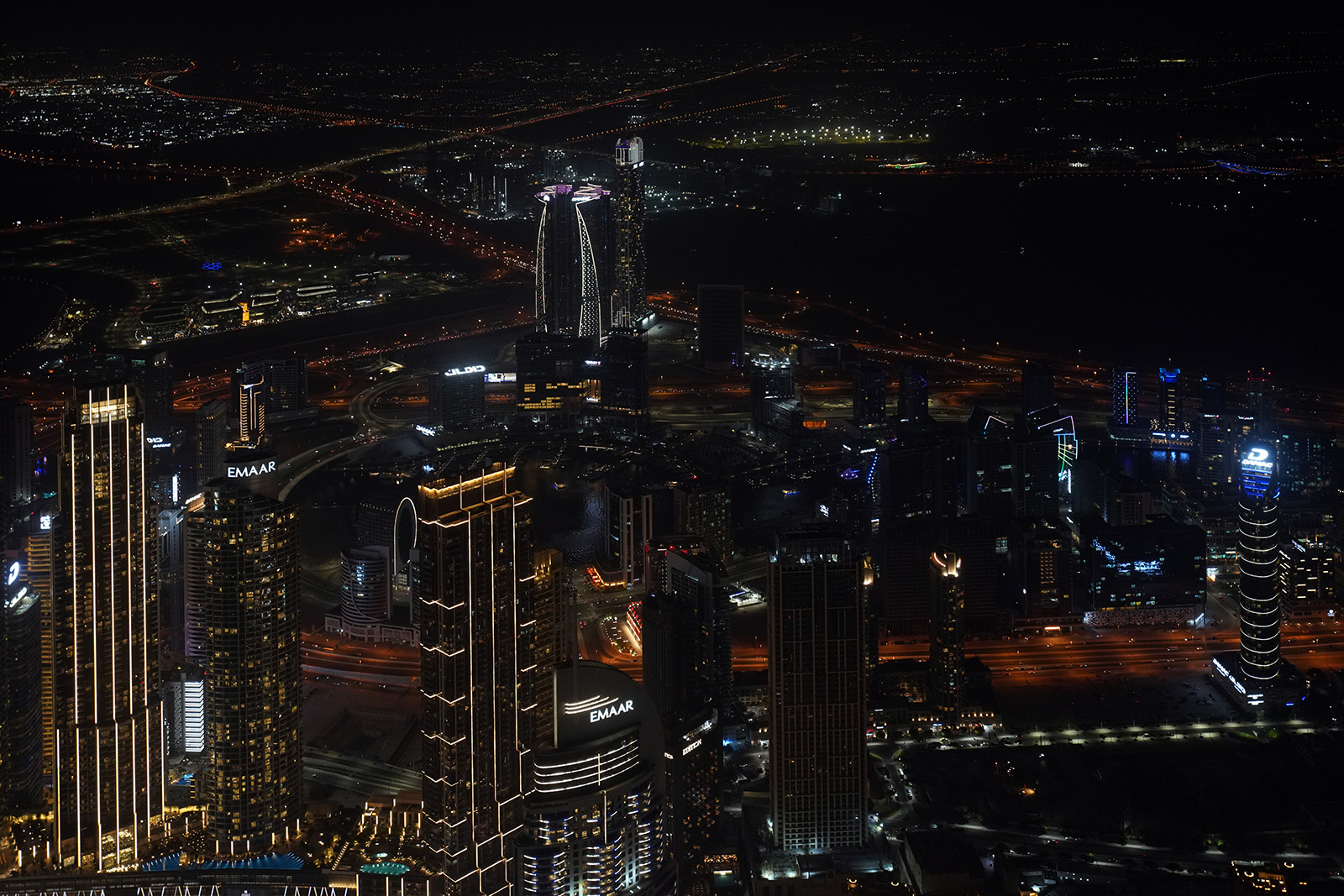 Du 147 ème étage de la tour Burj Khalifa